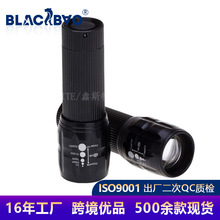 爆款調焦強光手電筒 變焦三檔LED電筒鋁合金迷你手電筒 禮品手電