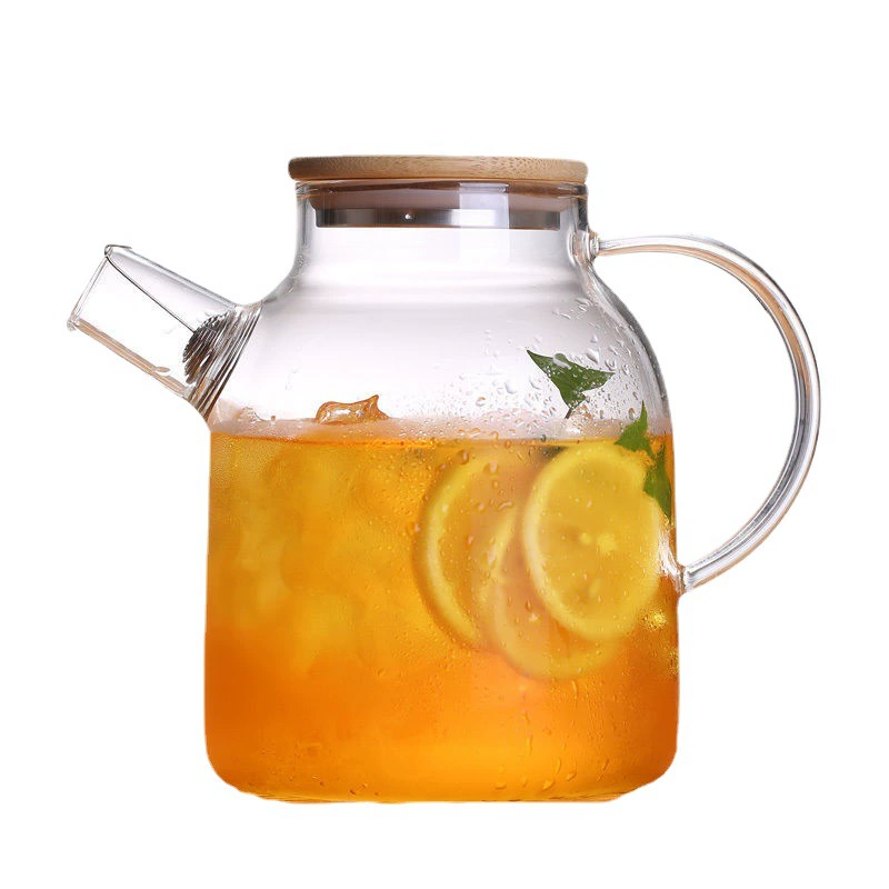 Glass teapot for home use, capacious set