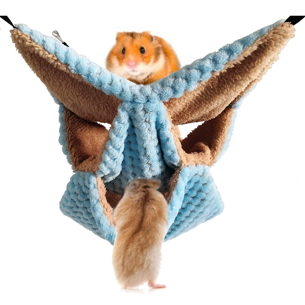 Хомяк Медовая Сумка Стройка Зимний Трехслойный Теплый Гамак Подвесной Белка Спальный Мешок Гамак Для Домашних Животных