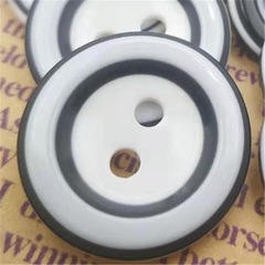 黑白色多層樹脂襯衣紐扣碗形兩眼黑圈童裝鈕扣兒童毛衫睡衣