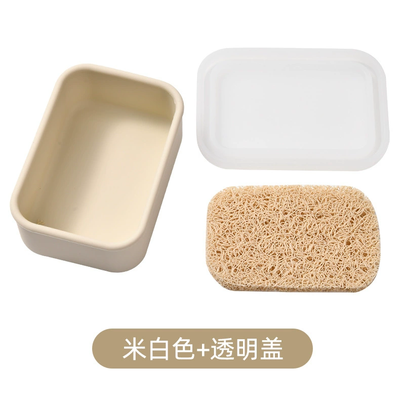 (Cross-border trading), silicone soap holder for traveling, universal handheld plastic storage box, drying rack