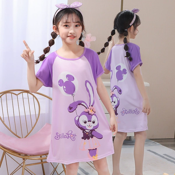 L short skirt purple star rabbit
