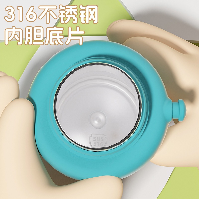 2025 nueva taza de aislamiento para niños taza de agua especial de alta capacidad portable conveniente taza de paja de bebida doble de alto valor facial