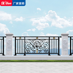 Zinc Steel Penthouse Guardrail House Courtyard Fence Aluminum Art Fence Railing Iron Art Outdoor Garden Fence New Style