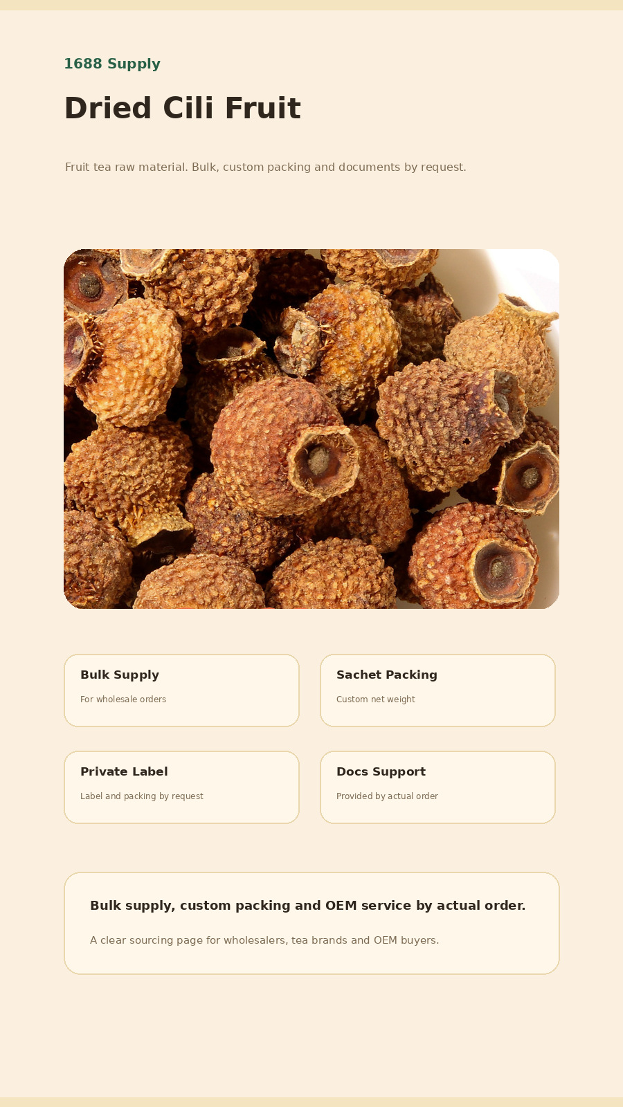 Dried Rosa Roxburghii Fruit Tea 500g Herbal Infusion Bulk Wholesale overview
