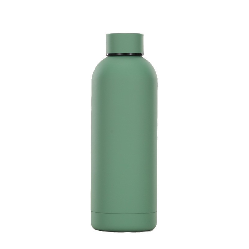 Transfronterizo 304 botella de acero inoxidable taza de vacío de goma pintada con mano portátil al aire libre hervidor de agua deportiva