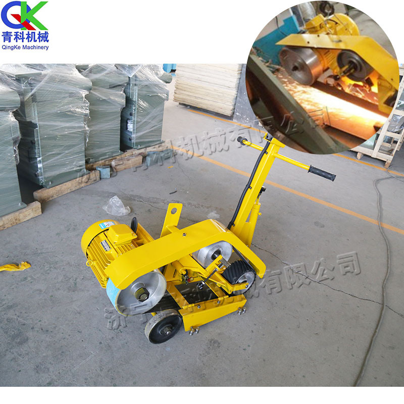 手推式钢板焊缝砂带机 平面焊点麻点砂带抛光机 板材焊缝磨平机