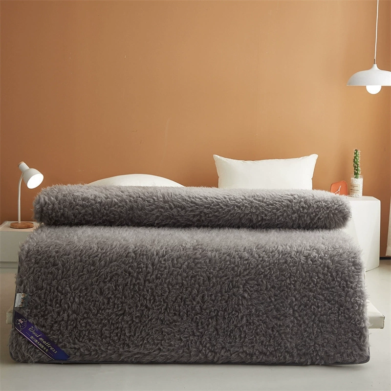 Наматрасник из 100% австралийской шерсти (овечьей шерсти), зимнее постельное белье, односпальный, утолщенный для тепла, модель 01