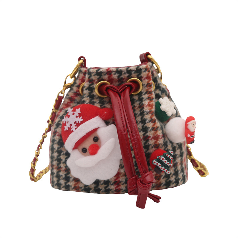 Bolsa de hombro de moda coreana para niños y niñas, mini bolso de cubo de bebé lindo, bolso de cadena de alto valor para niños