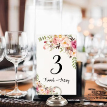 设计年会订婚宴婚礼桌卡创意席位卡结婚桌号牌桌牌简约卡森系生日