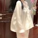Ice Silk Pajamas Women's Suit Spring and Summer 202224 New Long Sleeve Trousers Pure Desire Style Lace Home Clothes Exterior