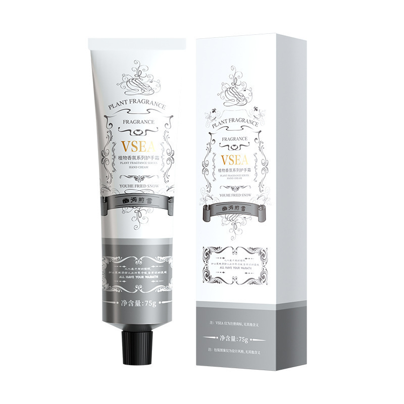 Fragancia vegetal perfume crema de manos hidratante e hidratante crema de manos refrescante y antigrasa anti-agrietamiento con fabricantes al por mayor