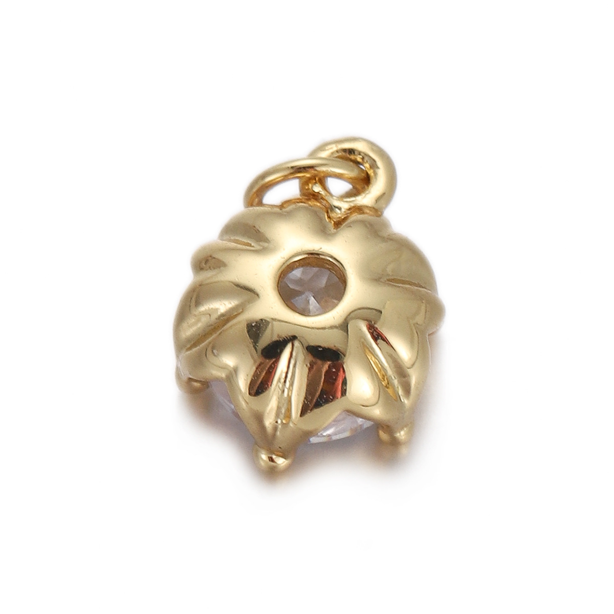 4g Weight Pendant Jewelry Making Type Gold Plated Plating Material Zircon Inlay Material 1 Piece Quantity Holiday Occasion Copper Material Donuts Pattern Women's Gender Enamel Design Simple Style Style 1 Piece Copper Zircon Gold Plated Donuts Pendant 32
