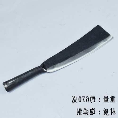 Wooden knife for chopping trees, manganese steel, hand-forged old-fashioned spring steel, agricultural wood-cutting knife, outdoor fishing opening sickle