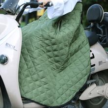 电动车挡风被摩托车冬加厚加大半身裙挡腿护膝防雨护腰保暖防风裙