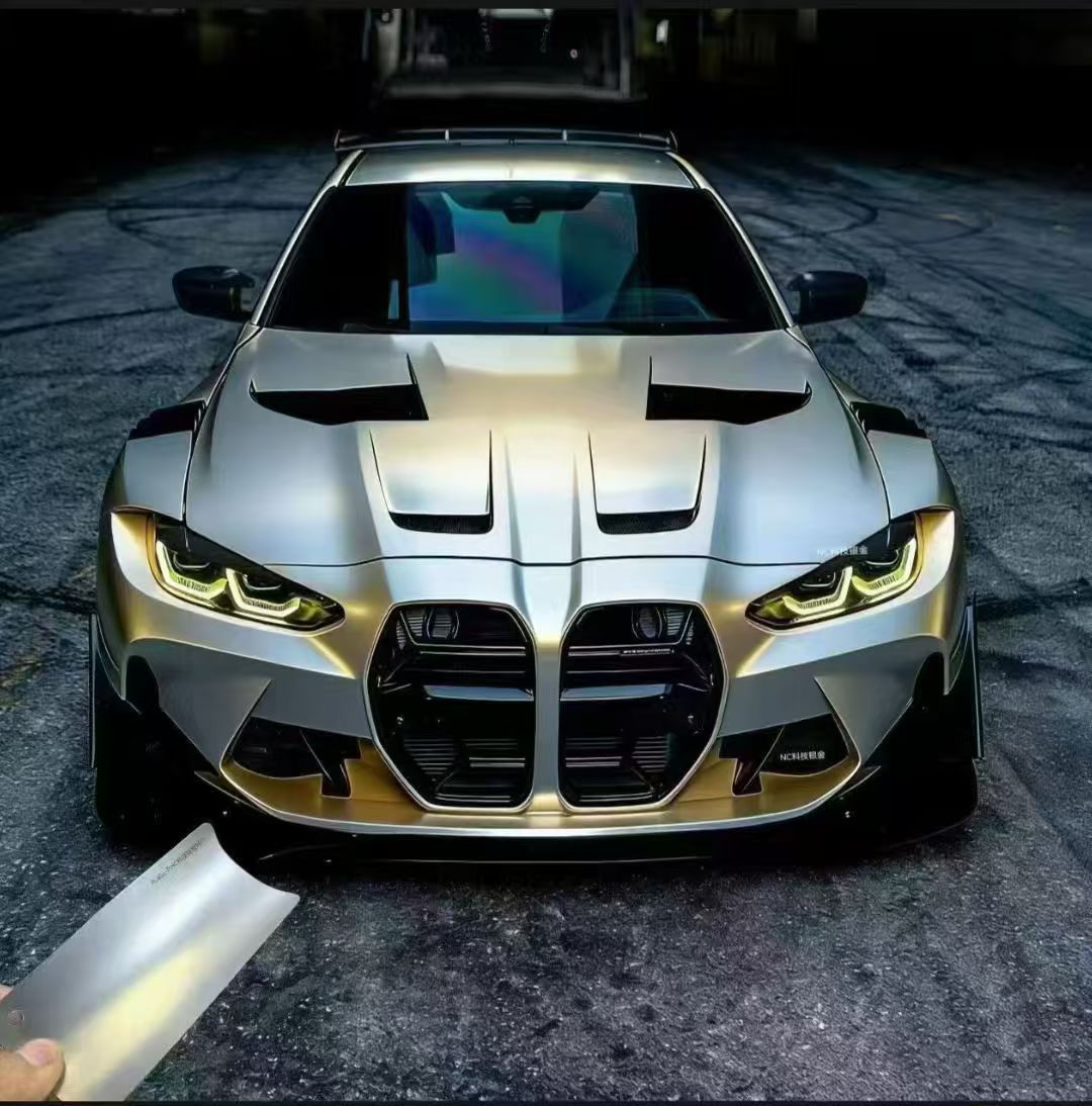 2016 New Product Pet Technology Silver, Orange, Blue, Gold, Purple, Pink, and Green Series Full Car Color Change Body Paint Surface Dazzling Protective Film