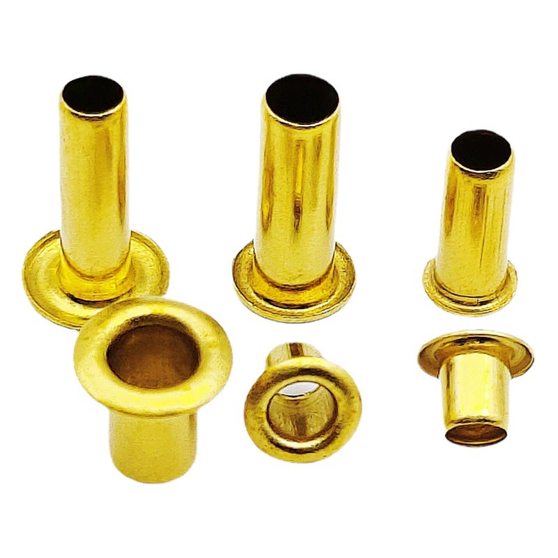Мозолей производитель на складе латунь полые мозолей заклепки через отверстие трубчатые медные люверсы латунь Полный полые заклепки
