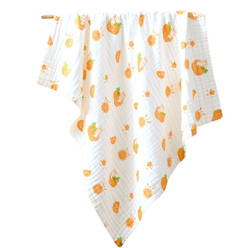 High-density six-layer cotton gauze bath towel, children's summer blanket, newborn blanket, single type A baby blanket, cartoon blanket