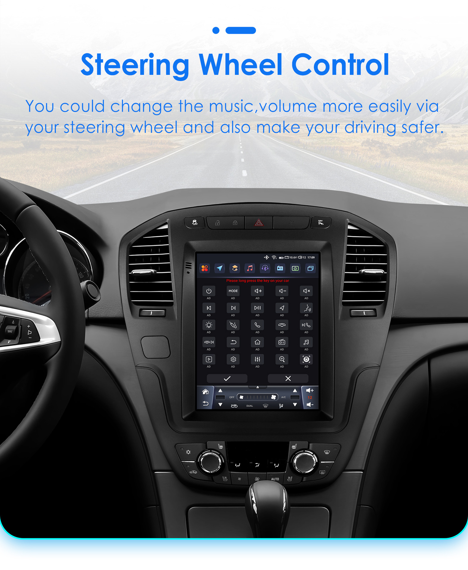 Suitable for 09-13 Regal Opel Sonic Sub-Opel Insignia Car Vertical Screen Android Navigator