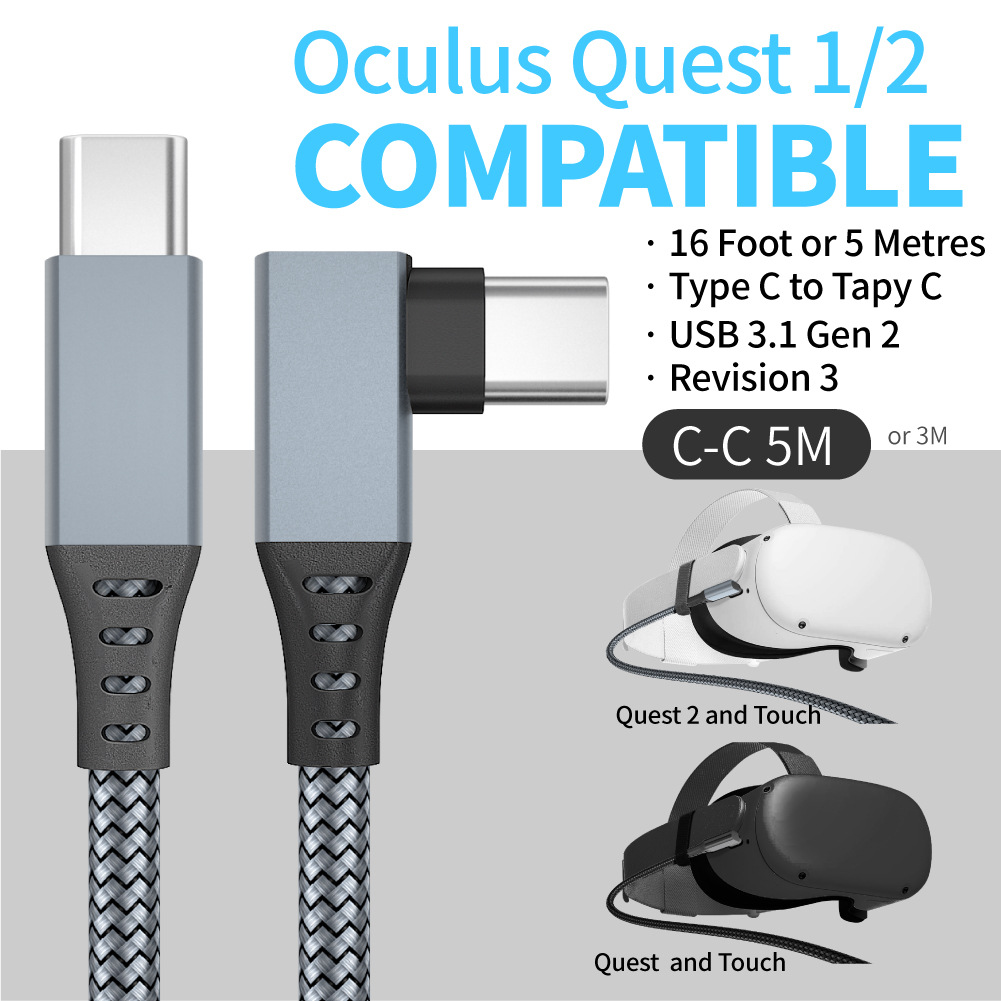 Codo Oculus Quest Link Cable máquina de Juegos de ordenador VR Cable transfronterizo dedicado cable de datos