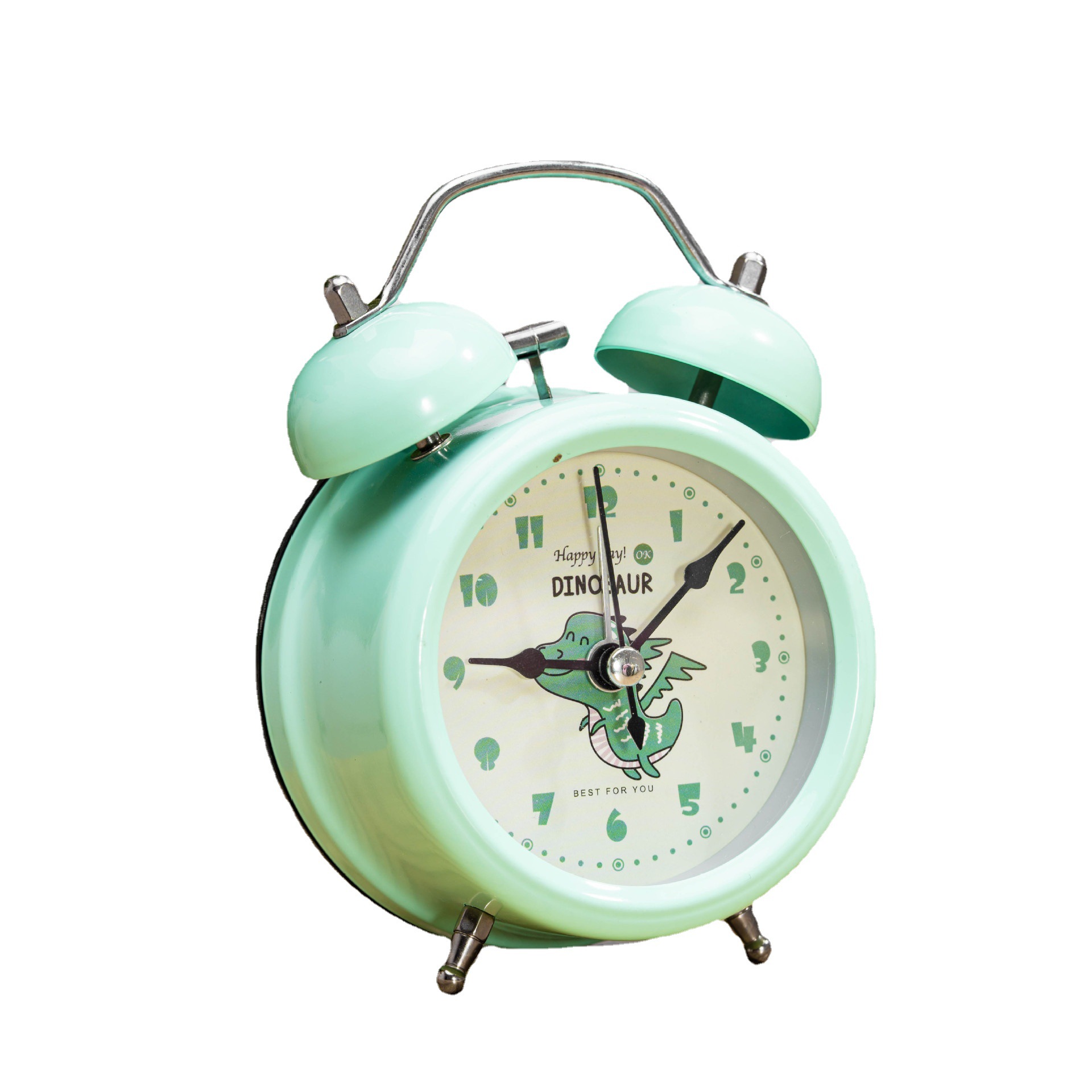 Suministro directo de fábrica 3 pulgadas reloj creativo estudiante hogar inteligente alarma reloj de noche escritorio metal decoración pequeño despertador