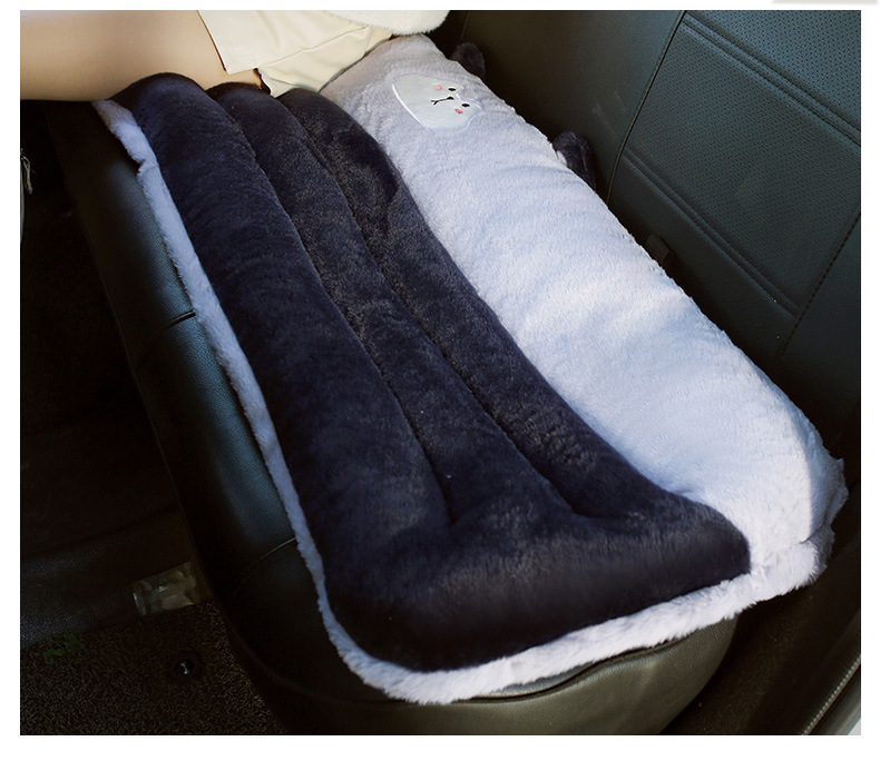Tricycle Front and Rear Seat Cushion and Backrest Integrated Plush Butt Pad Seat Cushion Cover Motorcycle Saddle