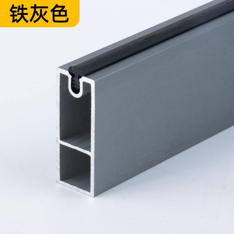 Aleación de aluminio cuadrado ropa armario Polo engrosada ropa Polo mudo antideslizante ropa armario Polo sólido brida asiento