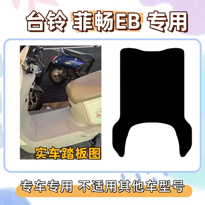 Feichang EB special foot mats + — Electric vehicle foot mat - foot-mat-with-velcro-pure-black-without-pattern-tailing-feichang-eb