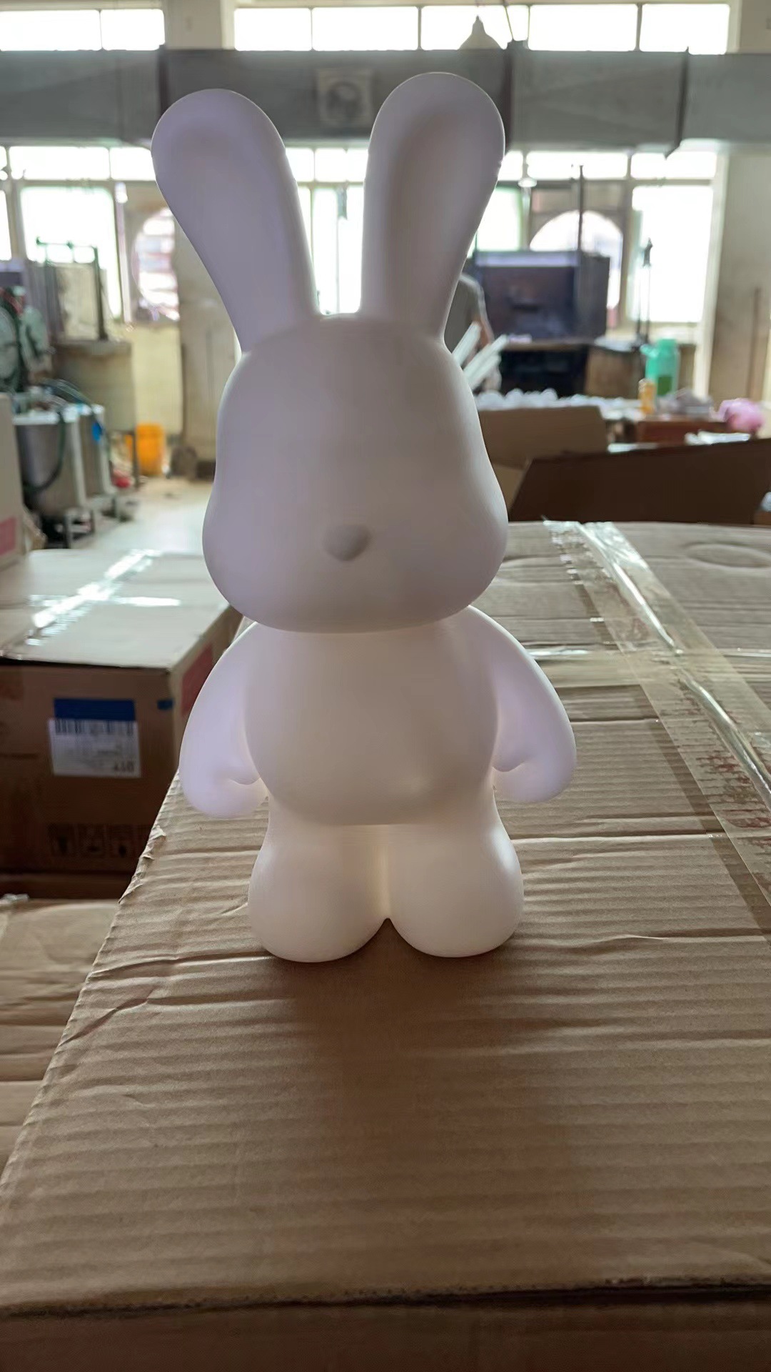 23cm 꽃 유체 토끼 흰 배아