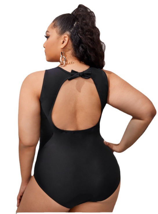 Sexy, große, einfarbige, einteilige Bikini-Bademode für Damen im Großhandel_voghion.com