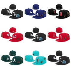 新しいアメリカン プロ野球リーグ ワールド シリーズ NY 野球チーム サイズ キャップ 立体刺繍クロスボーダー NY クローズド キャップ