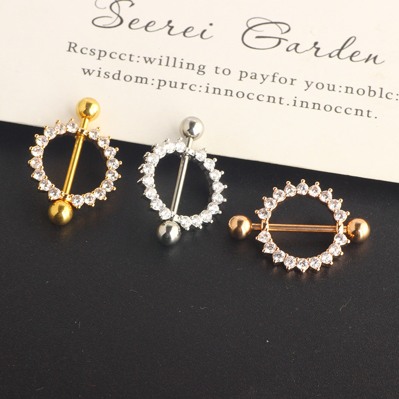 Labret piercing jewelry detail image