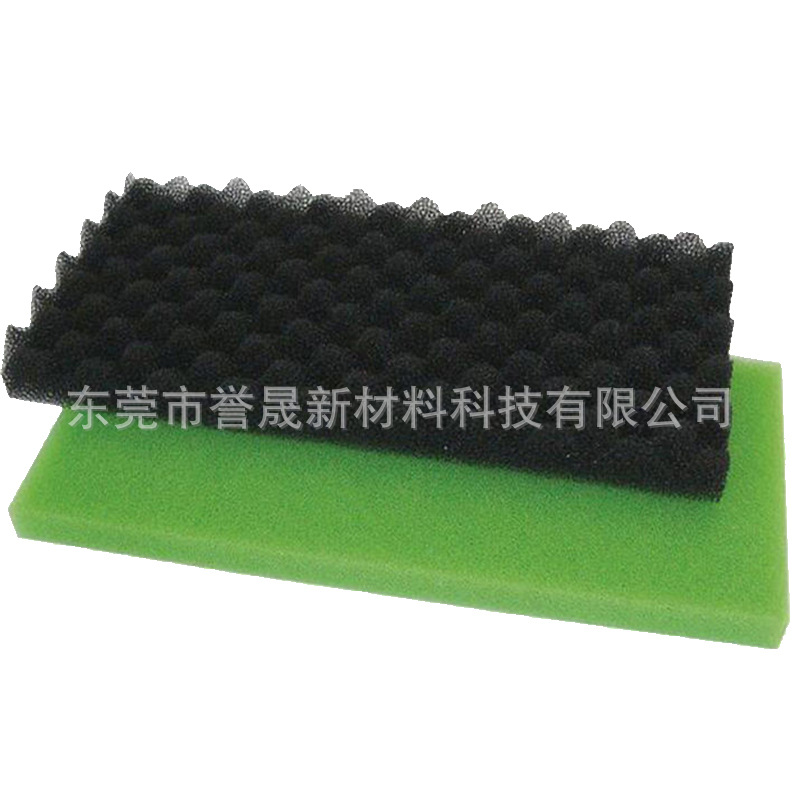 鱼塘过滤泡沫海绵 聚氨酯滤水网状喷砂海绵 鱼塘流水消音过滤海绵