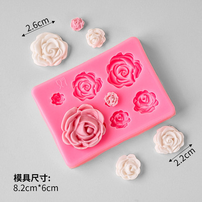 花の葉桜の花びらケーキデコレーションシリコンモールドフォンダンチョコレートデザートテーブルオーナメントベーキングモールド|undefined