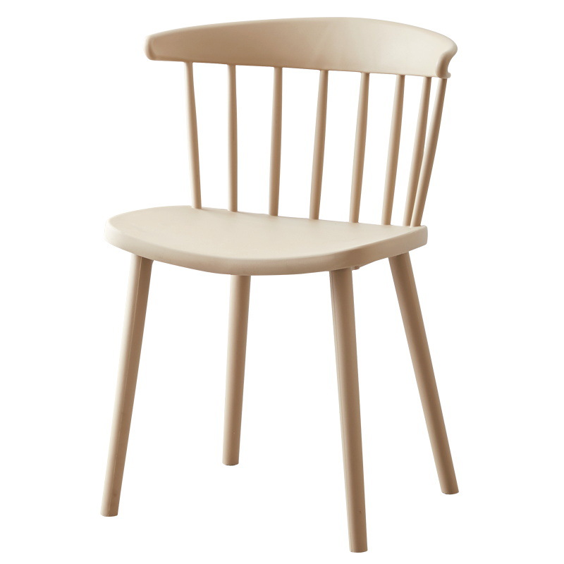 Silla de Plástico para Comedor y Café, Estilo Windsor, Moderna y Ligera