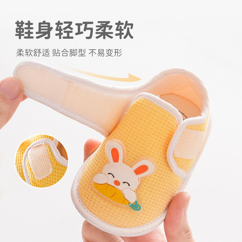 New Spring  Baby Shoes, Non-slip Soft Sole Children's Walking Shoes, Baby Floor Shoes, Socks, 0-6 Months, Strap Shoes