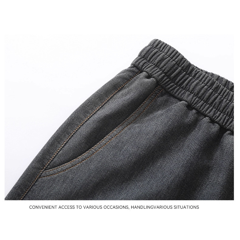 High-End Men's Jeans 2025 New Autumn and Winter Trendy Brand Men's Pants with Fleece, Thick Light-Colored Straight Leg, Post-Coupon Price Not Less Than 98