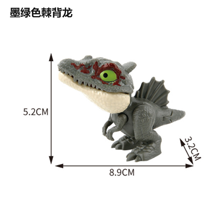 Dedo mordido juguetes de dinosaurio para niños mordido mano modelo de dibujos animados para niños regalos de huevos de dinosaurio simulación de dinosaurio al por mayor