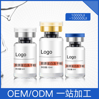 新品批發膠原蛋白凍幹粉修護補水增加肌膚彈性美容院貼牌加工OEM