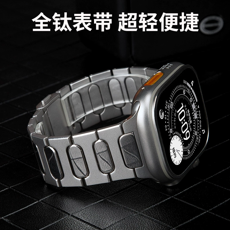 Подходящий ремешок для Apple iwatch/часы Apple Watch/S11/Ultra3/2 титановый металлический магнитный пряжка ремешок для часов