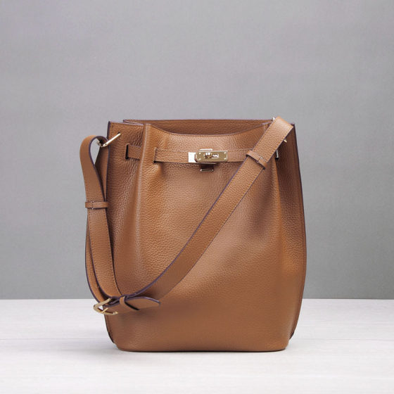 2023 New First Layer Craft Bag Women's Handbag Large Capacity Casual Fashion Leather Bucket Bag