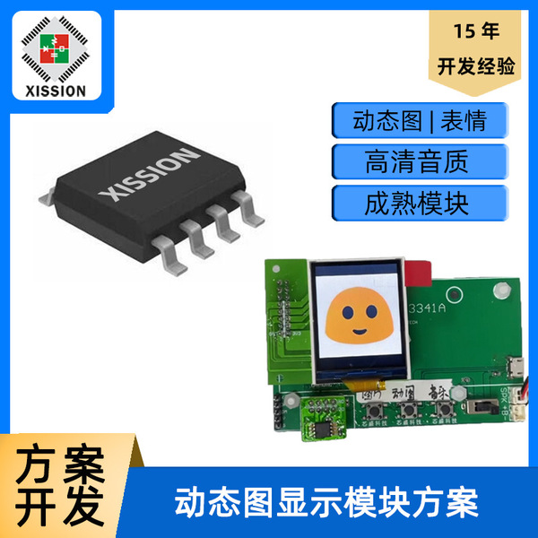Car LCD dynamic expression display module picture digital screen MCU solution music color screen device PCBA motherboard