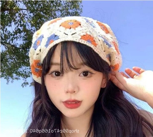 더블 플라워-블루 오렌지