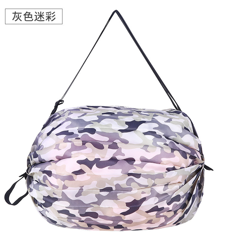 Comercio exterior al por mayor japonés plegable bolsa de compras de órgano grande engrosada supermercado Portátil Bolsa de compras portátil de almacenamiento LOGO