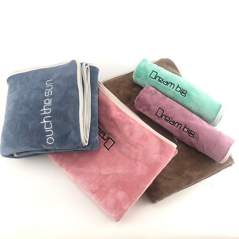 工廠批發超細纖維吸水不掉毛商超學生運動毛巾浴巾廣告logo定製