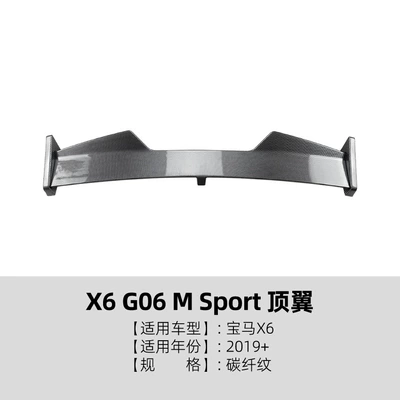 for Bmw X6 G06 m: Big Surrounded - top-wing-carbon-fiber-pattern