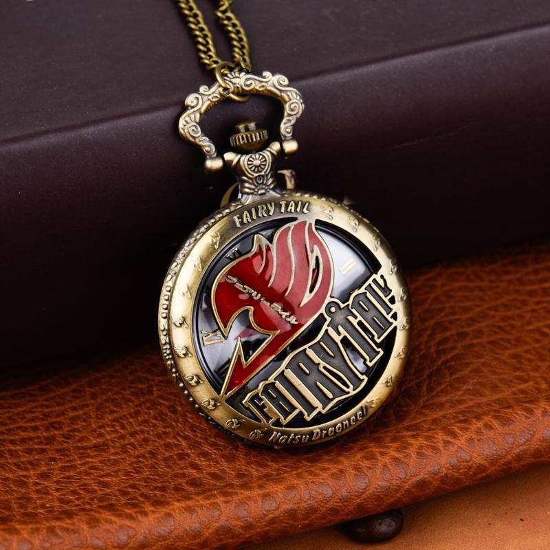 Factory wholesale quartz watch large quartz pocket watch hanging watch hollow animation tail pocket watch 9049