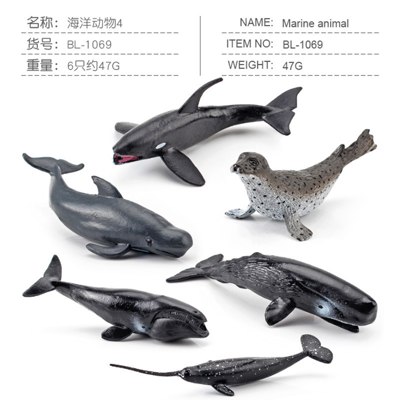 BL - 1069 Set de animales marinos de 6 piezas 47g