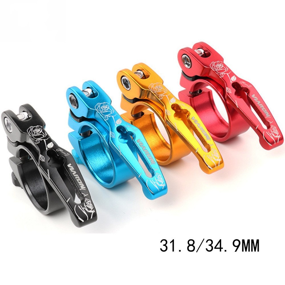 Viaron bicicleta de montaña de liberación rápida abrazadera de asiento 31,8/34,9mm Abrazadera de asiento de aleación de aluminio accesorios de bicicleta de carretera