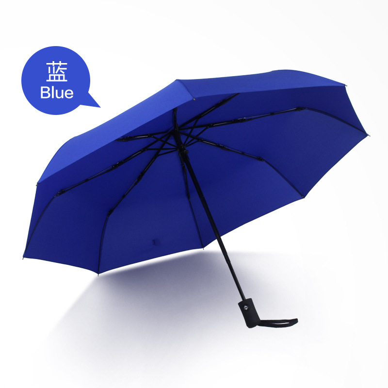 Paraguas de Sol de doble uso plegable de doble uso para la lluvia y la lluvia paraguas de Sol de protección solar de pegamento negro paraguas de publicidad de logotipo